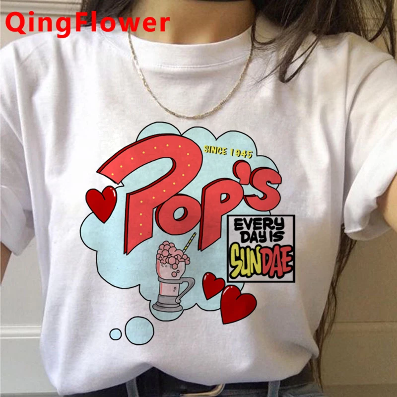 Riverdale Southside Serpents Harajuku T Shirt Women Ullzang Snake Print Summer T-shirt Funny Cartoon Tshirt 90s Top Tees Female