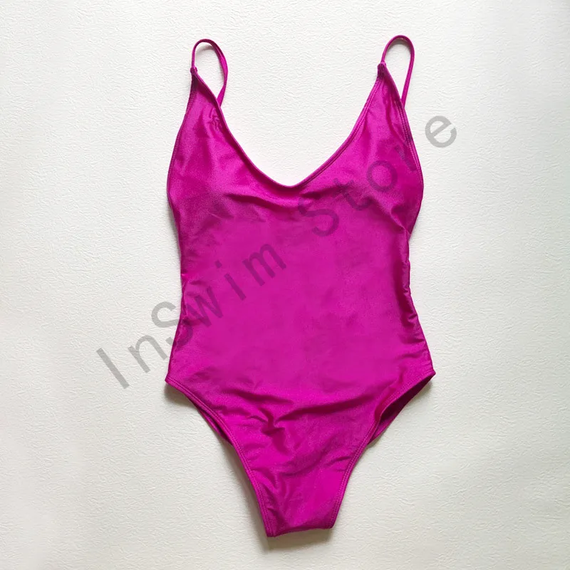 Women One Piece Swimsuit Adjustable Straps Backless Bathing Suit