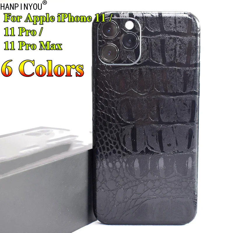 Матовая задняя крышка для Apple iPhone 11 Pro 11Pro Max узор из крокодиловой кожи/змеиной кожи