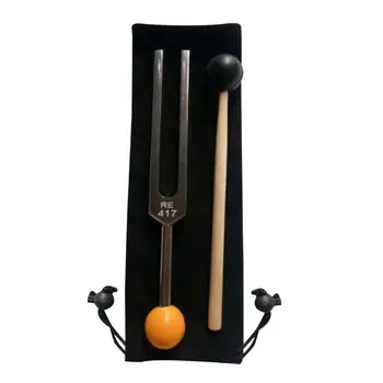 

Tuning Fork RE417 - with Buddha Bead Base for Ultimate Healing and Relaxation