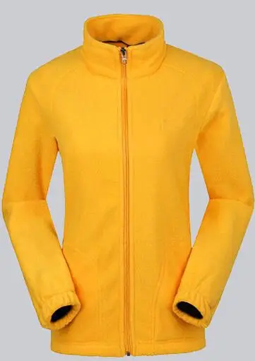 Women yellow Fecocozy мужская женская уличная флисовая походная куртка спортивная походная теплая зимняя куртка Треккинг пальто для альпинизма рыбалки лыжного спорта - Цвет: Women yellow