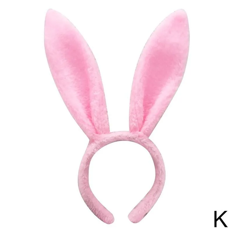 white hair clips Cute Easter Adult Kids Cute Rabbit Ear Headband Prop Plush Hairband Dress Costume Bunny Ear Hairband Party Decorations For Home vintage hair clips