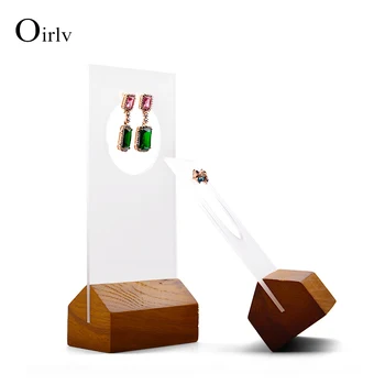 

Oirlv Solid Wooden Jewelry Display Ring Earring Holder Display Jewelry Holder Ring Exhibition for Jewelry