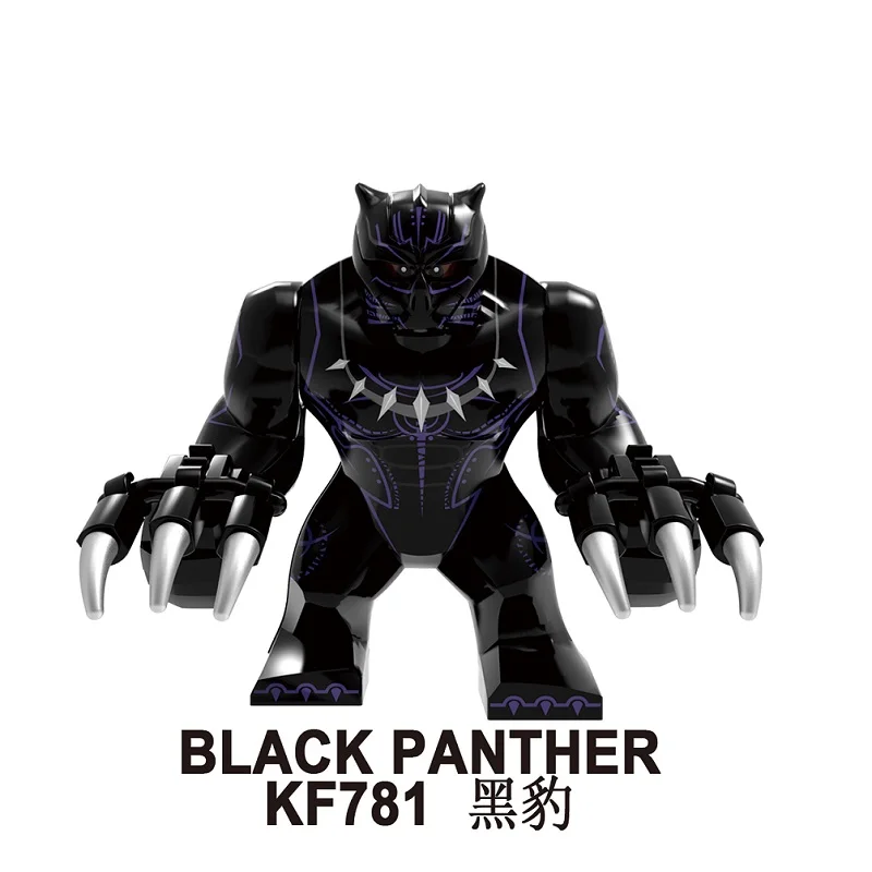 Building Blocks Super Heroes atman Superman Black Panther The Flash Thor Wolverine Bricks Dolls Figures Toys For Children KF6077 - Цвет: KF781 Without Box