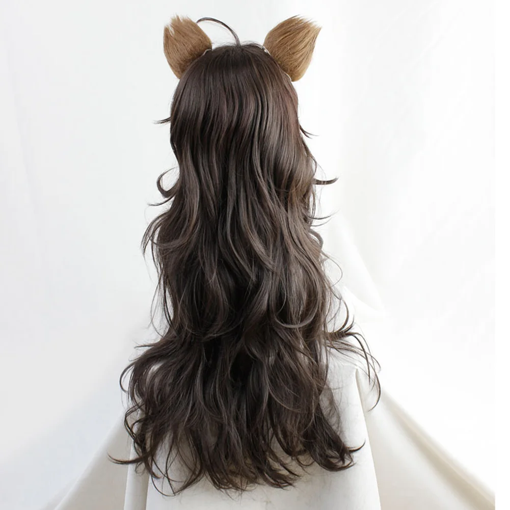 Game Twisted Wonderland Leona Kingscholar Cosplay Wig Brown Braid Long  Cosplay Heat Resistant Synthetic Hair - Facial Hair - AliExpress