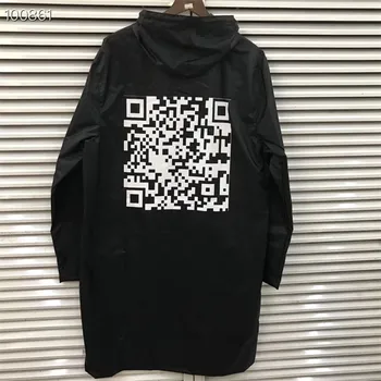 

19ss Vetements Jackets QR Code Waterproof Windbreaker Vetements Raincoat 19SS Best Quality Streetwear Oversized Vetements Jacket