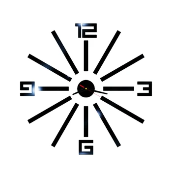 

New Wall Clocks 3D DIY Mirror Wall Clock Sticker Silent Large Wall Clocks Modern Design For Home Decoration For Living Room
