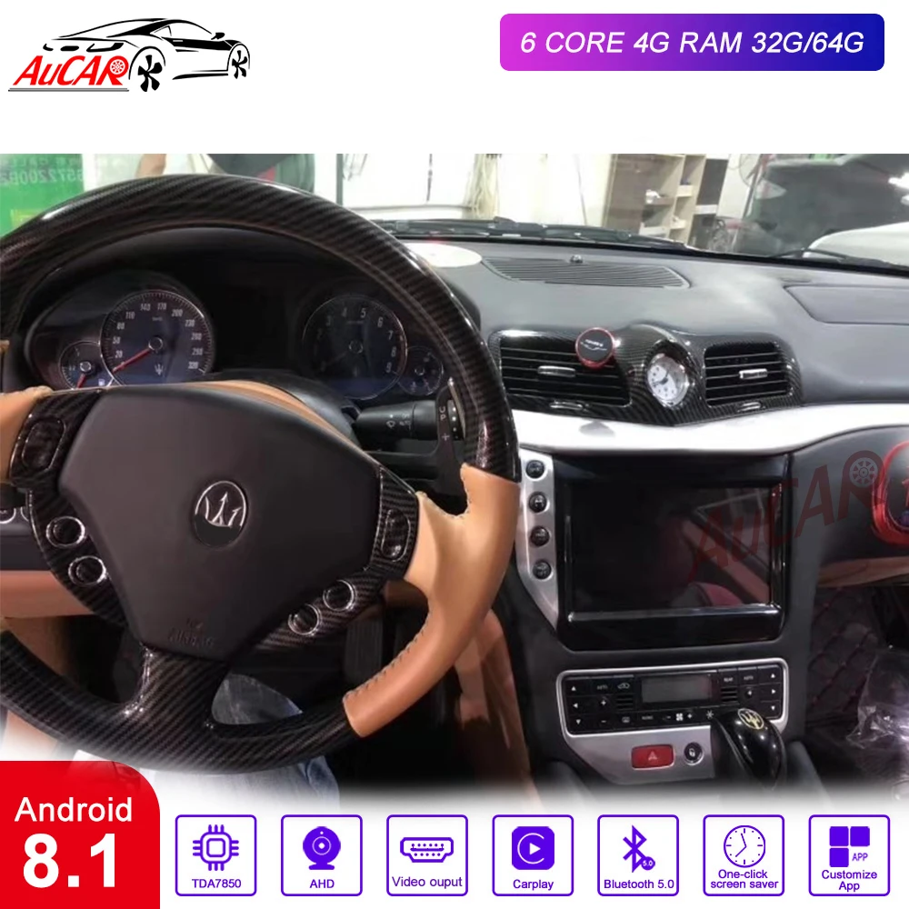 Автомагнитола AuCAR 9 дюймов Android 8 1 DIN мультимедийная стереосистема для Maserati GT/GC
