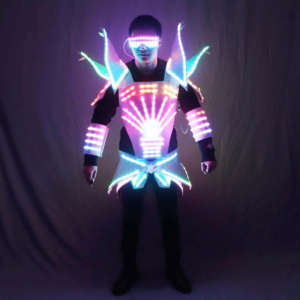 Full Color LED Robot Suit Technology Futuristic Stage Performance Catwalk Stage Dance Event Evening For DJ Bars Party Music Show