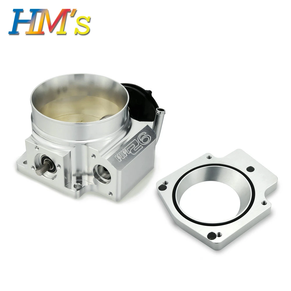 Для LS LS2 LS3 LS6 LS7 LSX серебристый 92 мм корпус дроссельной заслонки + пластина адаптера