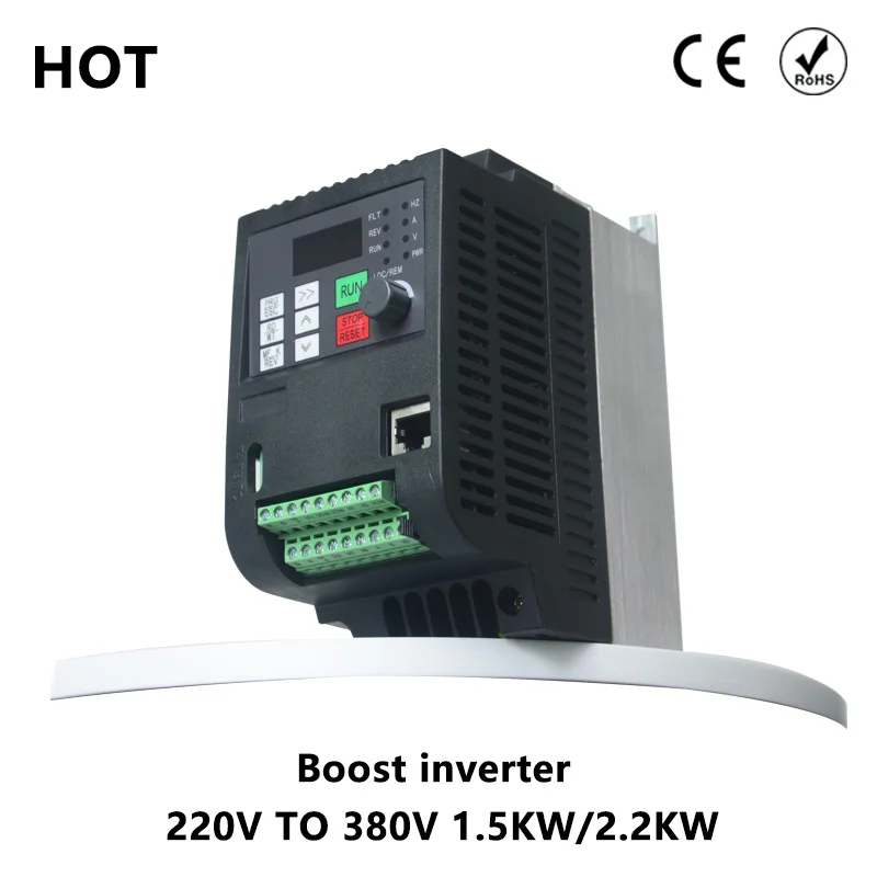 Однофазный вход кВт 220 В VFD трехфазный преобразователь частоты на выходе 380