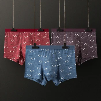 

New Men's Modal Underwear Breathable Smooth and Comfortable No Trace Boxer Four-corner Underwear Male