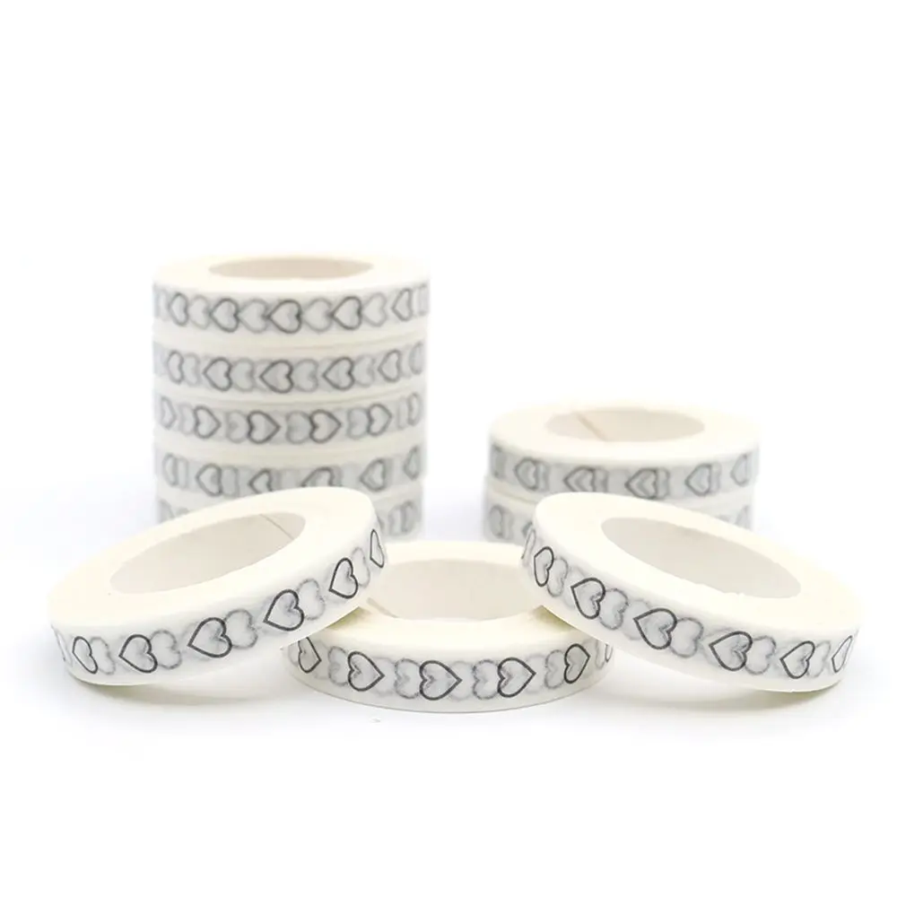 

DIY Creative Heart-shaped Pattern Small Fresh Stationery Album Home Decoration Office Supplies Hand Tear High Sticky White Hot