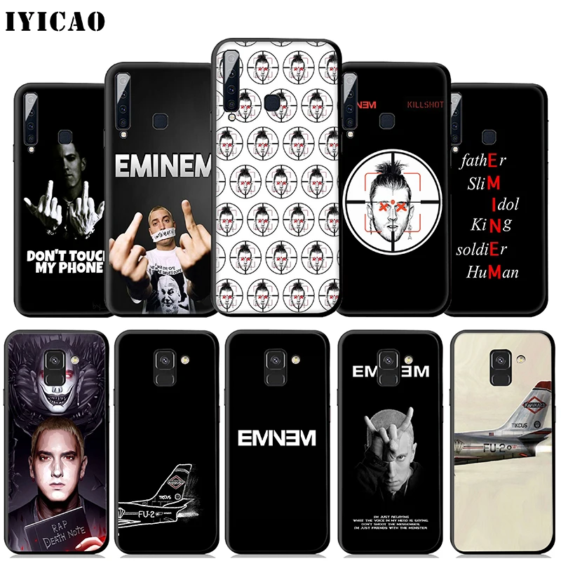 IYICAO Eminem 8 Mile Rap God Soft Case for Samsung Galaxy A9 A7 A8 A6 Plus 2018 A3 A5 2017 2016 &amp J6 Cover |