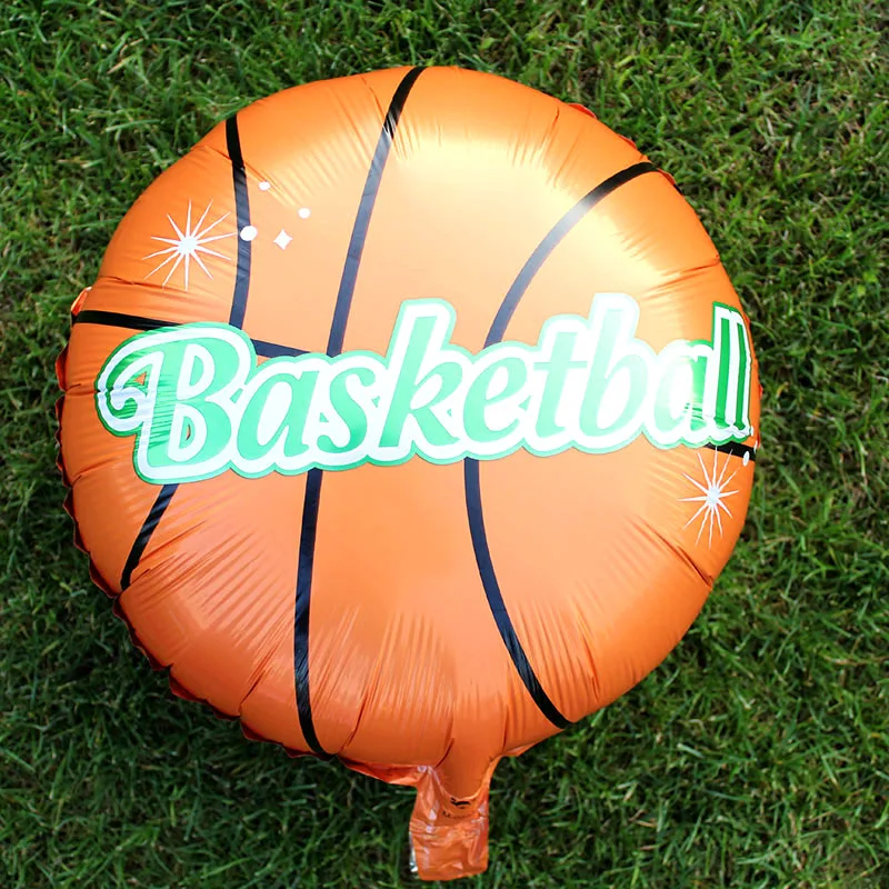 

18inch basketball balloons yellow stripe ball Sports meeting party decorations kids baby birthday shower surprise globos