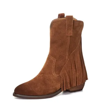 

Boots Female women shoes 2020 Autumn British Wind Genuine Leather Thick With Short Boots Motorcycle Martin shoes