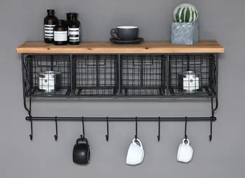 

Iron wall with shelf, one character partition board, dining room wall with shelf, shelf, storage rack decoration