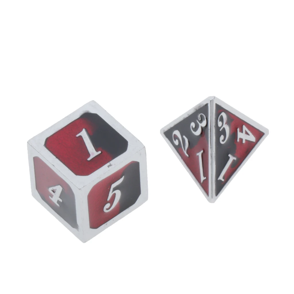 7 Pcs Polyhedral Dice Set D4 D6 D8 D10 D12 D20 Game Dice for Dungeons and Dragons Pathfinder DND RPG MTG Table Gaming Dices