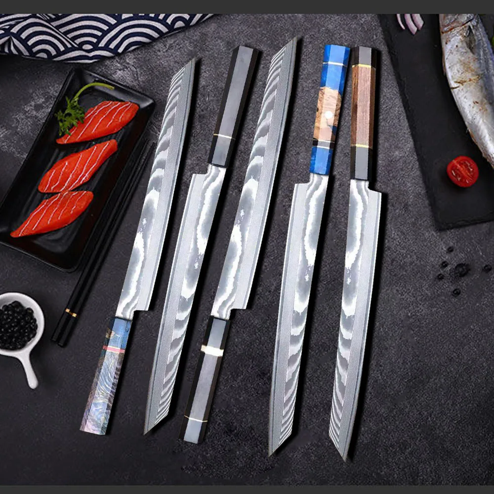 Japanese sushi cooking knife willow blade salmon sashimi professional