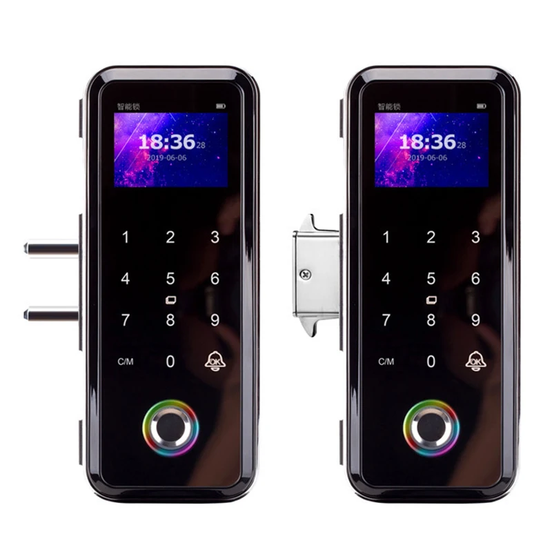 

Smart Glass Door Lock Office Keyless Electronic Fingerprint Lock