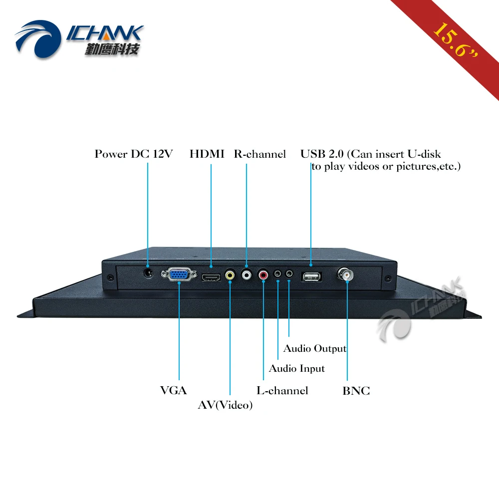 ZK156TN 591/15 6 дюйма 1366x768 16:9 HDMI металлический корпус встроенная открытая рамка