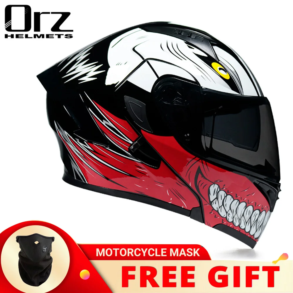 Cascos Moto Casco De Motocicleta De Cara Abierta Con Visera Solar