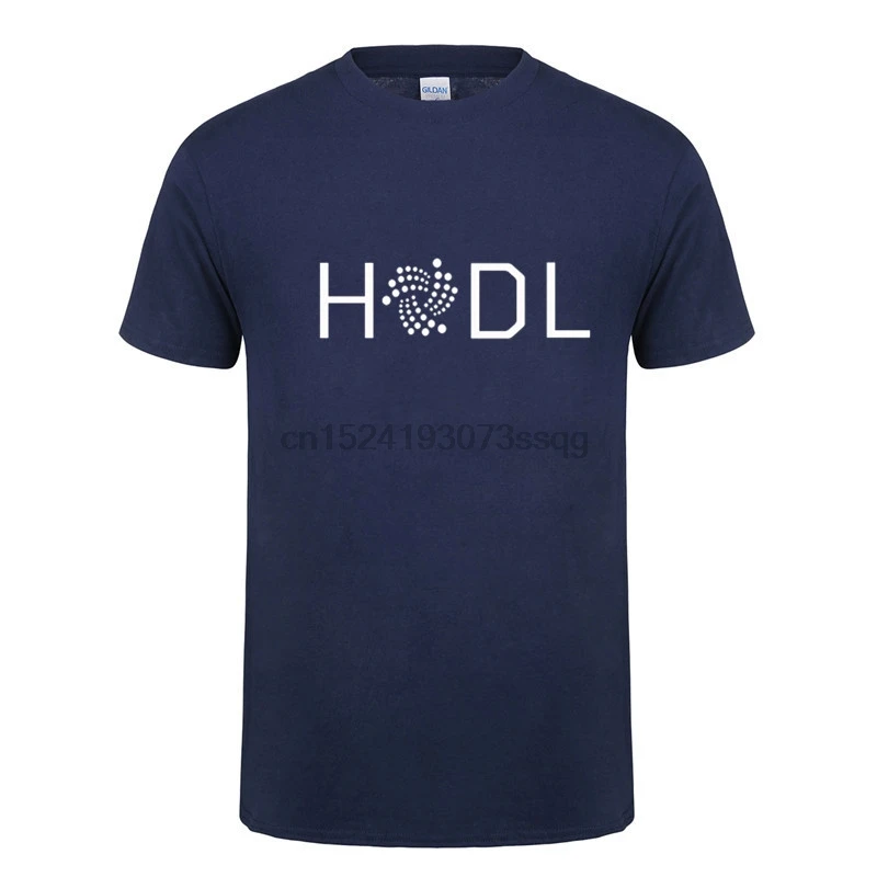 Футболка Hodl Iota мужская белая футболка для отдыха с коротким рукавом стандартная