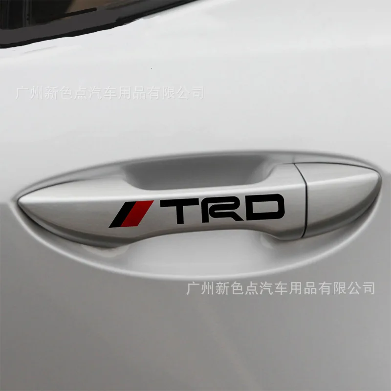 TRD Motro ручка двери автомобиля клейкая бумага английская надпись клейкая бумажная ручка 4 артикула/Чехол светоотражающий крутой автомобиль украшен