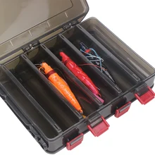 Двухсторонний 10 контейнер для рыболовных приманок коробка с воздушным отверстием для гольяна креветки приманки для рыбалки ENA88