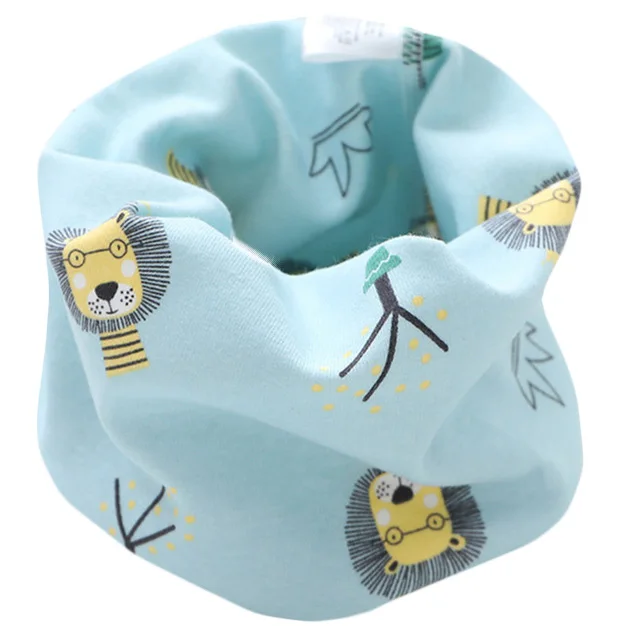New Autumn Winter Children's Cotton Scarf Cartoon Kids Mufflers Outdoor Windproof Baby Warm Scarf Boys Collar Girls Neckerchief 14