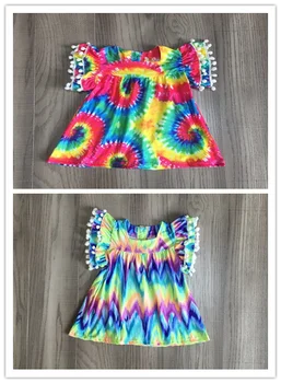 

baby girls summer clothes girls tie dye shirts
