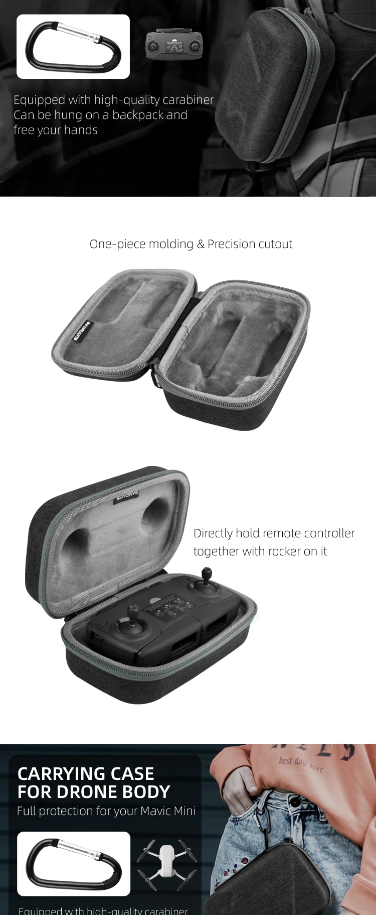 Защитная сумка для хранения Чехол для DJI Mavic Mini Drone пульт дистанционного управления аксессуары для Дронов