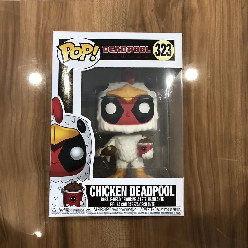Эксклюзивный FUNKO POP Официальный Marvel: курица Дэдпул #323 виниловая экшн-фигурка
