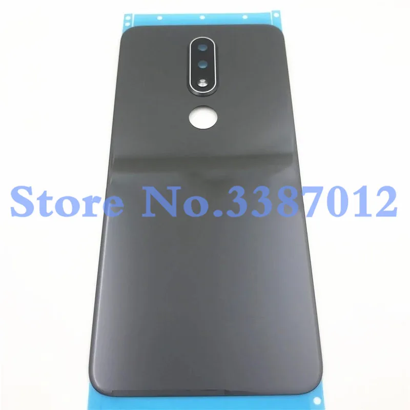 Задняя крышка аккумулятора для Nokia X5 5 1 Plus TA-1102 TA-1105 / X6 6 TA-1083 TA-1099 стеклянный задний