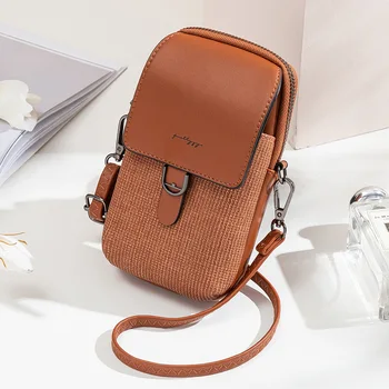 

Mobile phone bag female messenger mini small bag vertical small bag to put mobile phone small bag