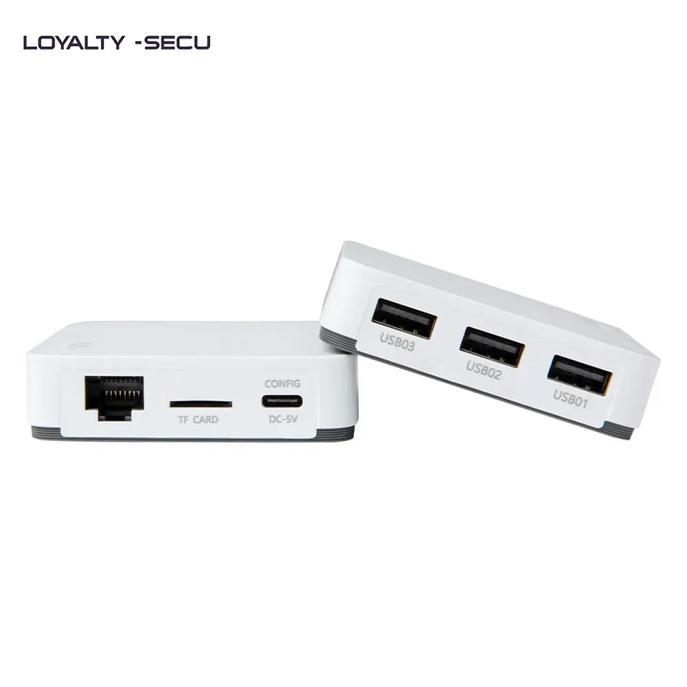 LOYALTY-SECU 3 Ports USB Bluetooth Sans Fil WiFi Ethernet Serveur  D'impression Adaptateur D'imprimante Blanc