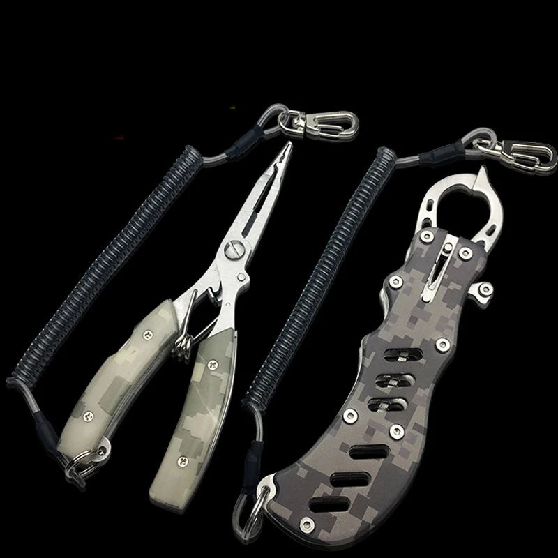 

Portable Folding Multifunctional Fishing Pliers, Stainless Steel Scissors, Line Cutter, Remove Hook, Fishing Tools