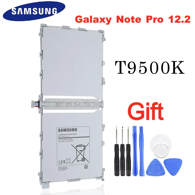100% оригинальный планшетный аккумулятор T9500K для Samsung Galaxy Note Pro 12 2 SM P900 P901 P905 T9500C T9500U T9500E 9500mAh Akku +
