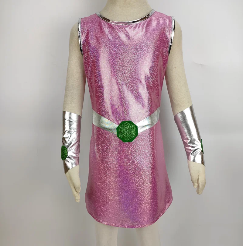 New costume Teen Starfire Cosplay for Kids TuTu Dress Halloween Costume (3-9Years) Party Dress cosplay costume kids girls dress
