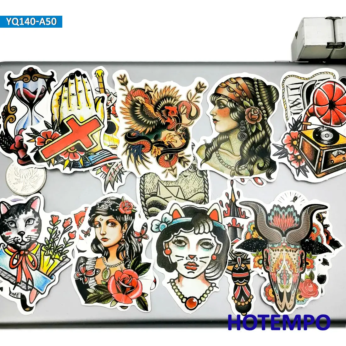 50pcs Old School Tattoo Art Graffiti Funny Sticker for Phone Laptop Luggage Guitar Skateboard Motorcycle Car Waterproof Stickers 50pcs Old School Tattoo Art Graffiti Funny Sticker for Phone Laptop Luggage Guitar Skateboard Motorcycle Car Waterproof Stickers