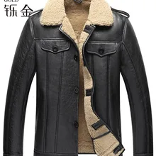 Натуральная кожа, мужское пальто, овчина, настоящая овчина, мужская куртка, пальто из натурального овечьего меха для мужчин, высокое качество, модное зимнее пальто