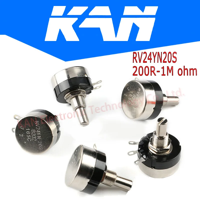 RV24YN20S 101 102 B103 104 105 201 202 203 204 254 302 303 501 502 503 504 5K 10K 100K 500K 200K 100 ohm Potentiometer | Электронные