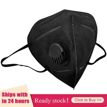 

KN95 Face Mask With Breathing Valve Dust Masks Face Mask Face Equivalent to FFP2 close to FFP3 Mascarillas Masque