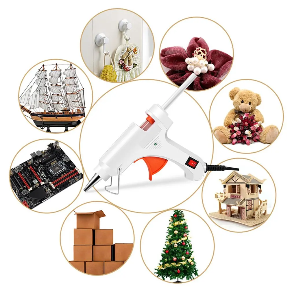 20W 220V Industrial Hot Melt Glue Gun Thermo Electric Heat Temperature Jewelry Toy Repair Tool Without Glue Stick US Plug Sale 20W 220V Industrial Hot Melt Glue Gun Thermo Electric Heat Temperature Jewelry Toy Repair Tool Without Glue Stick US Plug Sale