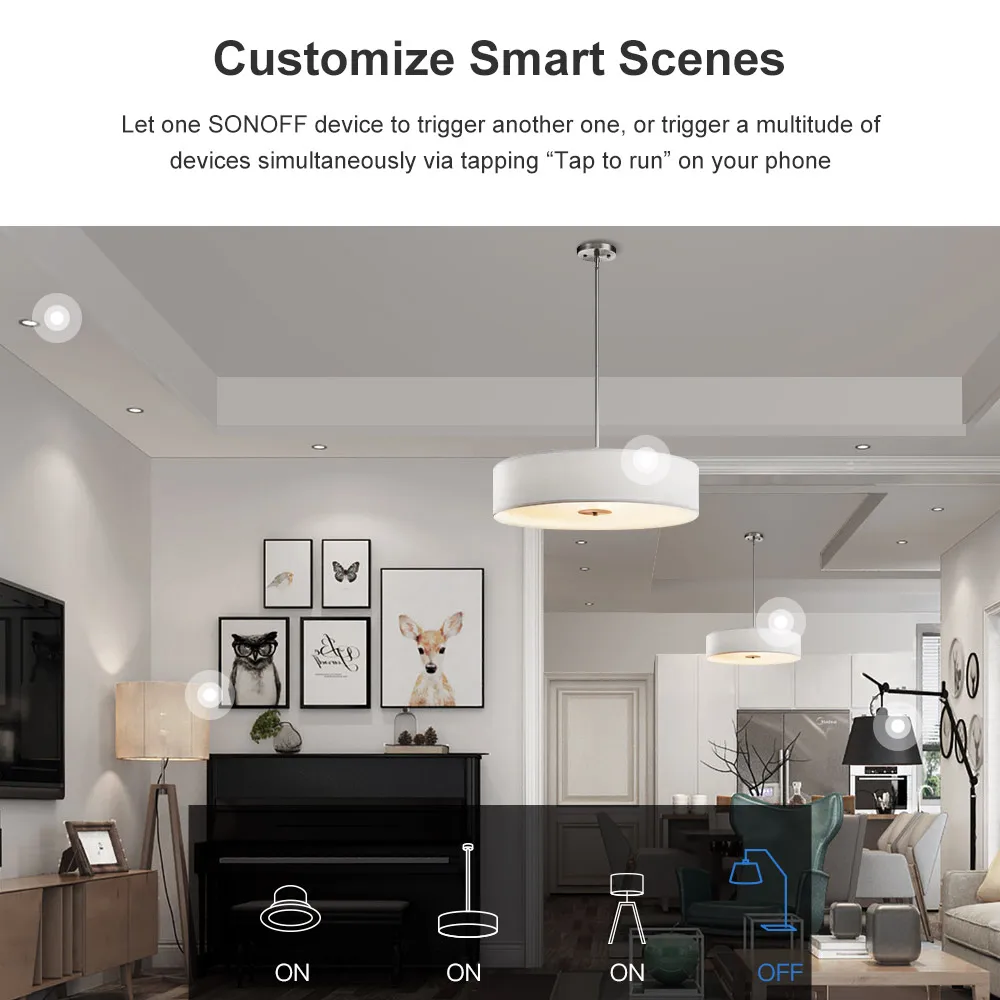 Дешевые SONOFF Мини DIY WiFi умный переключатель Малый корпус 10A 2 способа синхронизации