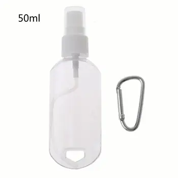 

30ml 50ml Reusable Portable Mini Size Alcohol Spray Bottle Hand Sanitizer Travel Small Size Holder Hook Keychain Carrier