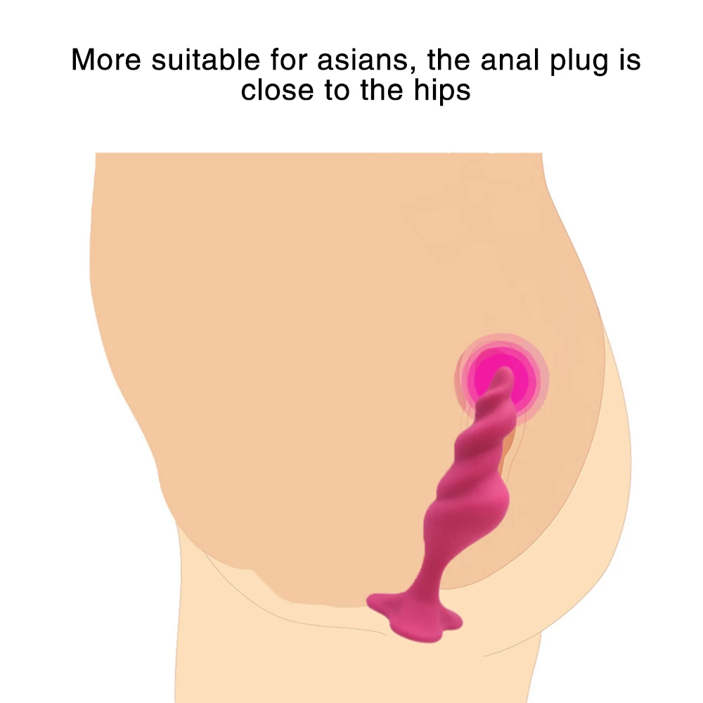 Promotion Anal Plug Silicone Thread Anus G Spot Stimulate Massage Vibrator Adult Sex Toys For Women Men Erotic | Красота и здоровье