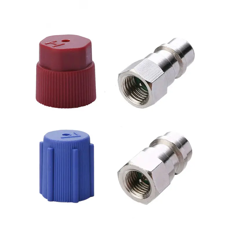 

A/C R-12 To R-134a Retrofit Conversion Adapter Connector 1/4 SAE Valve Set Parts