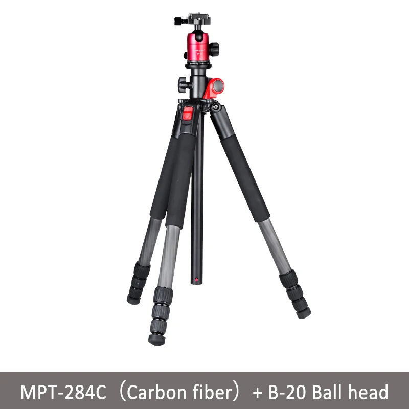 Manbily MPT-284 Штатив Профессиональный Многофункциональный горизонтальный центрирование фотографии Треугольный Кронштейн для цифровых зеркальных камер - Цвет: MPT-284C add B-20