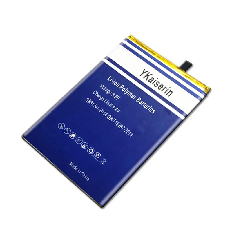 YKaiserin power 2 аккумулятор 6400mah для Ulefone power II/power 2 телефона 5,5 дюйма MTK6750T Восьмиядерный Android 7,0-бесплатный инструмент